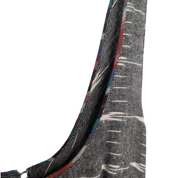 FREE PEOPLE NEW ROMANTICS Weather Vane IKat Embroidered Boho Cotton Dress Sz 2 - Picture 4 of 15